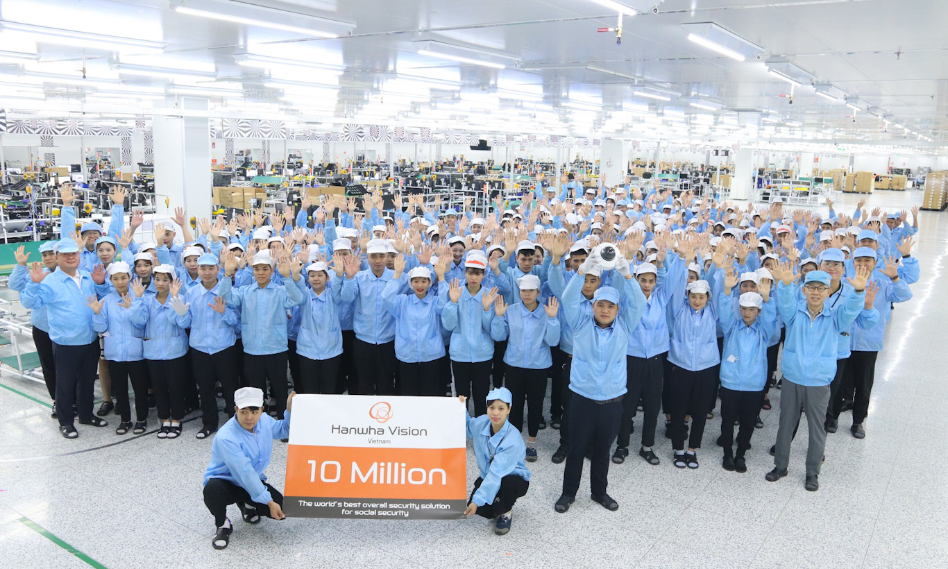 Hanwha Vision’s Vietnam factory hits 10 million product milestone